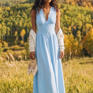 Little Hideaway Blue Maxi Dress