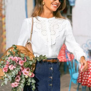 Round & Round Blue Mini Skirt