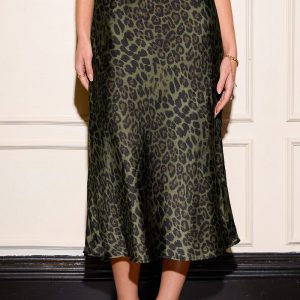 Leopard Print High Waist Skirt