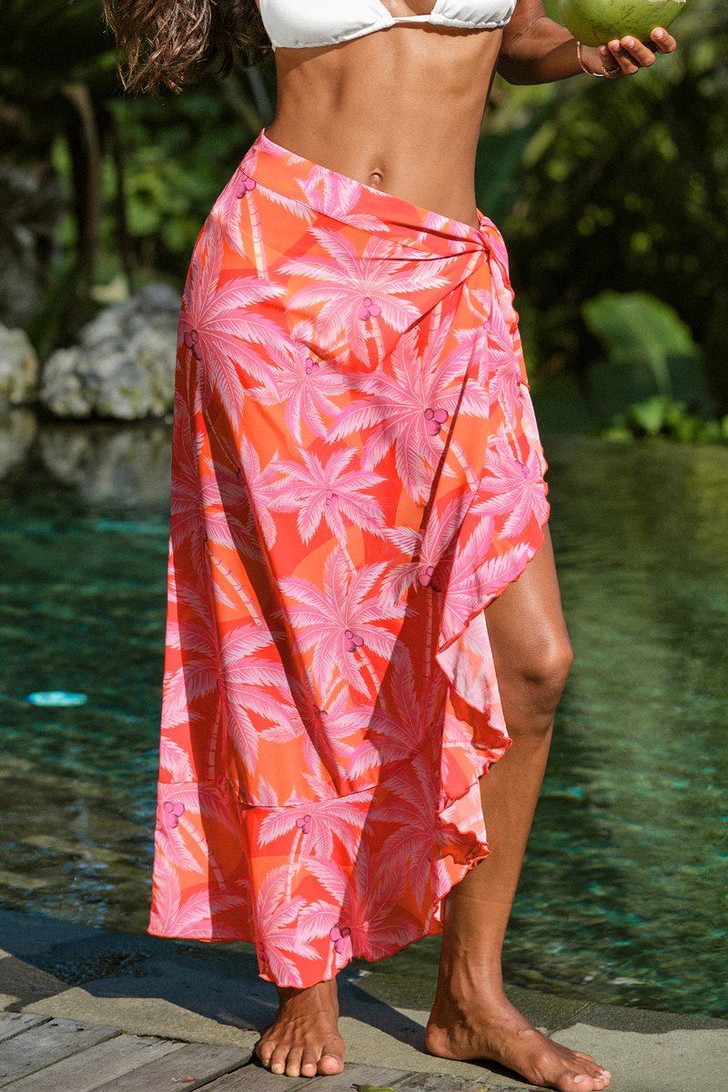Saltwater Glow Tropical Cover-Up Sarong - Image 6