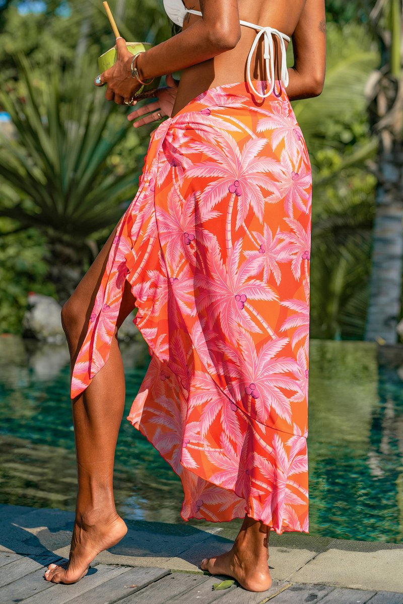 Saltwater Glow Tropical Cover-Up Sarong - Image 8