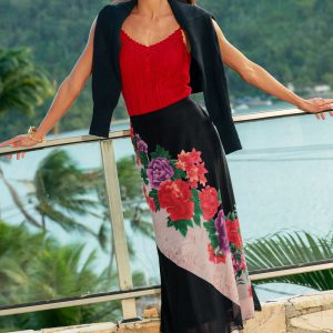 Literally Me Floral Maxi Skirt