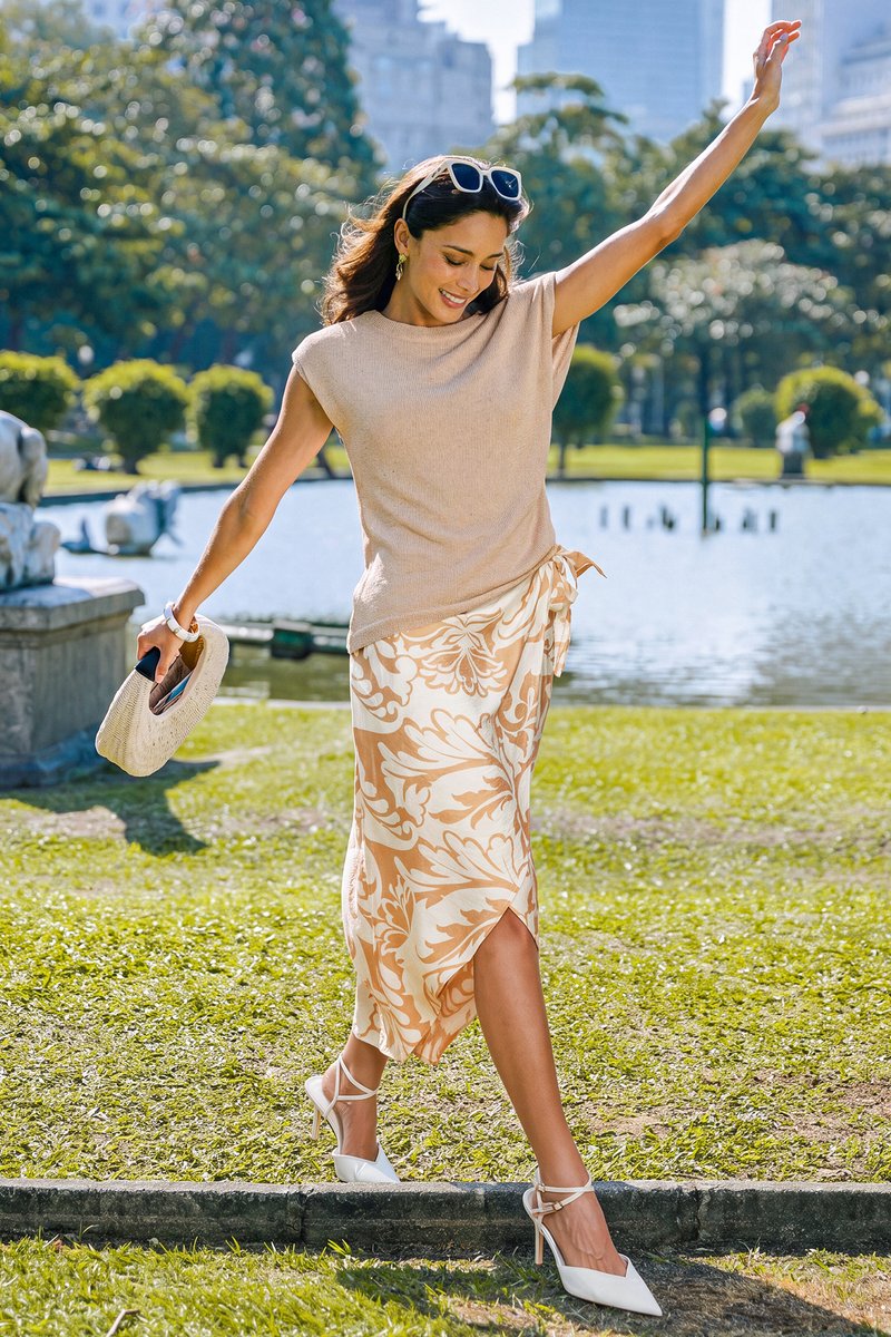 Tulum Heat Paisley Midi Skirt - Image 4