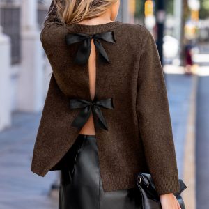 Cocoa Comfort Brown Sweater