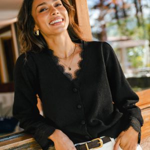 Midnight Romance Black Cardigan