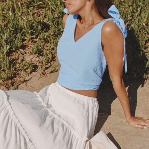 Lost Track of Time Blue Top