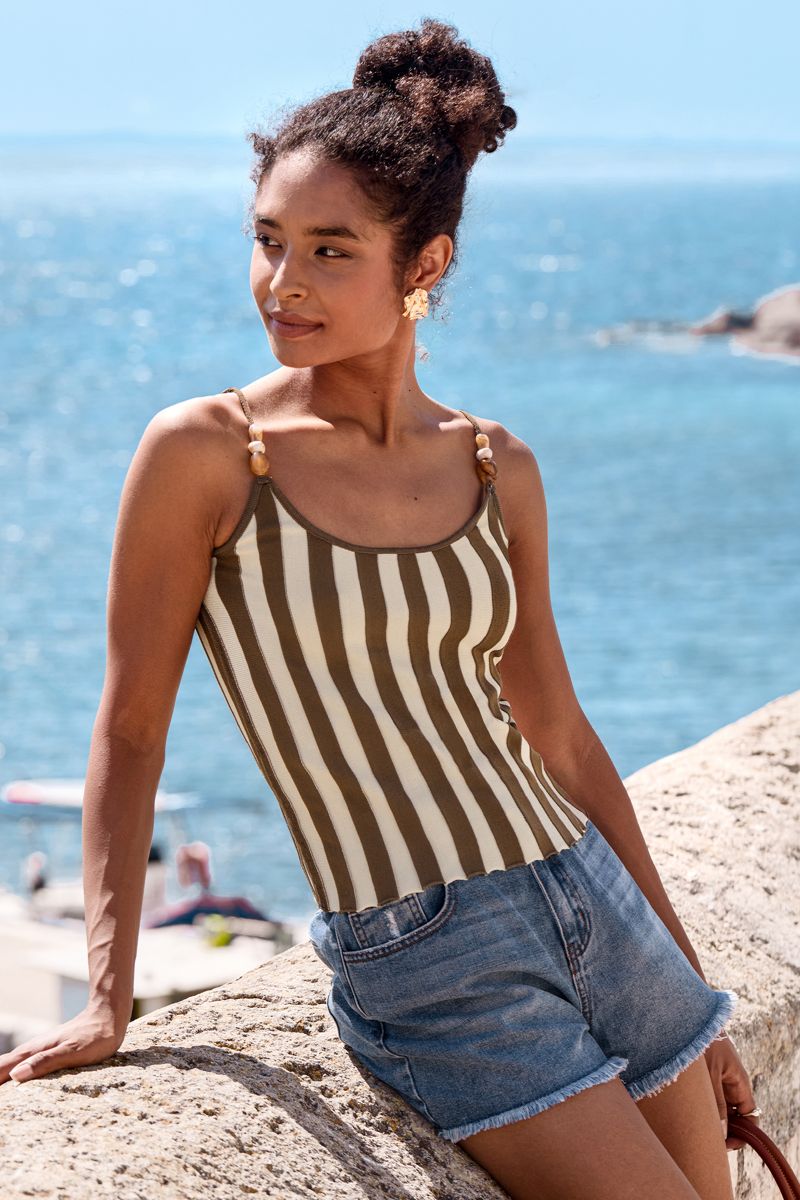 Magic Hour Striped Top - Image 3